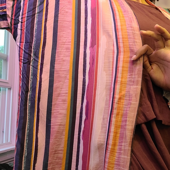 Striped Handmade Wiksten Long Haori Kimono Duster Jacket - Picture 4 of 9